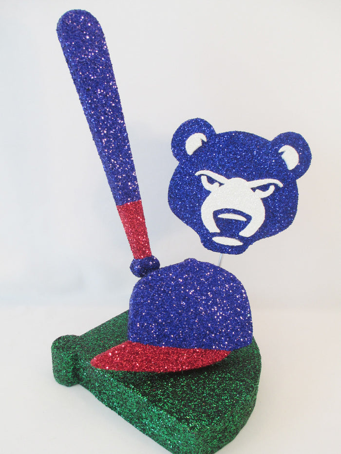 Baseball themed table centerpiece - Designs by Ginny