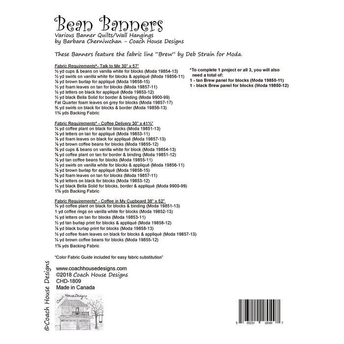 Bean Banners Quilt Pattern