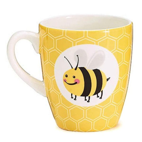 Bee Buzzed 14 oz. Ceramic Mug Front