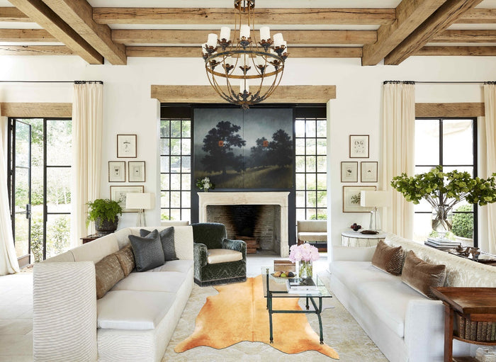 Beige Cowhide Rug #B3812