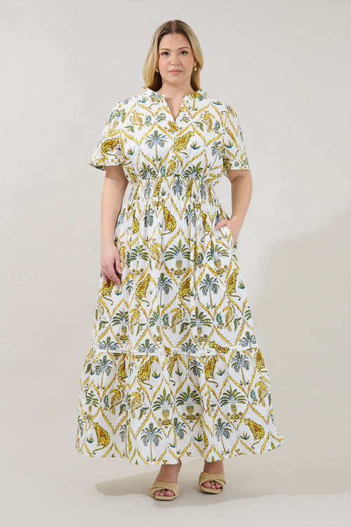 Belraj Poplin Maxi Dress Tigress Curve