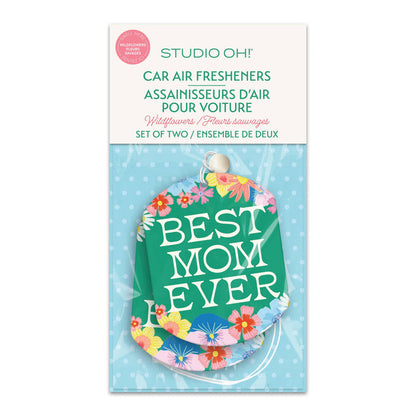 Best Mom Ever Flowers Car Air Freshener