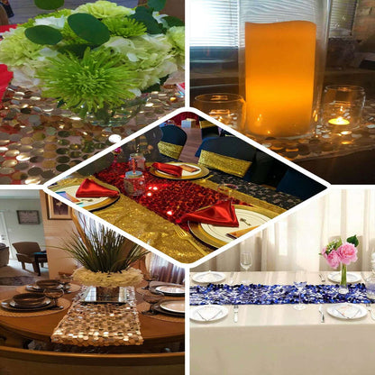 Decorative table settings with vibrant floral arrangements and elegant candlelight.