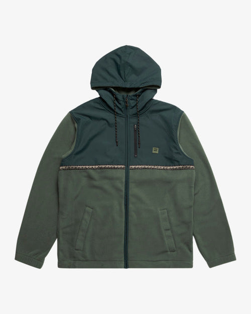 פליז קפוצ’ון לגברים Billabong Boundary Lite – ירוק