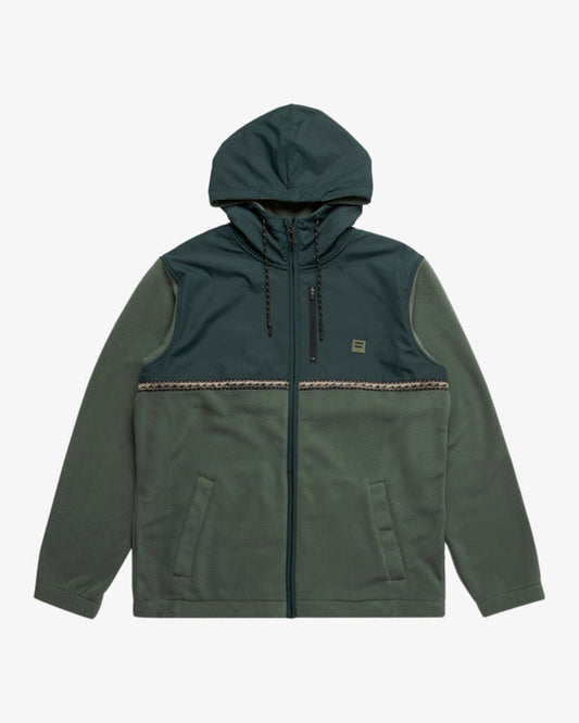 פליז קפוצ’ון לגברים Billabong Boundary Lite – ירוק