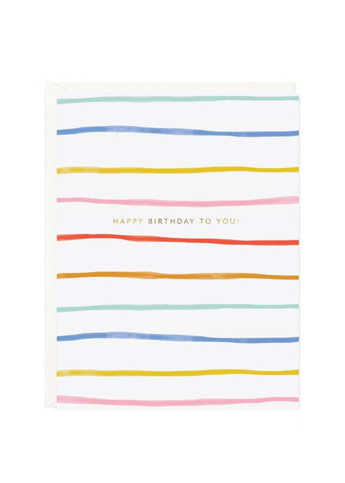 Birthday Stripes Card