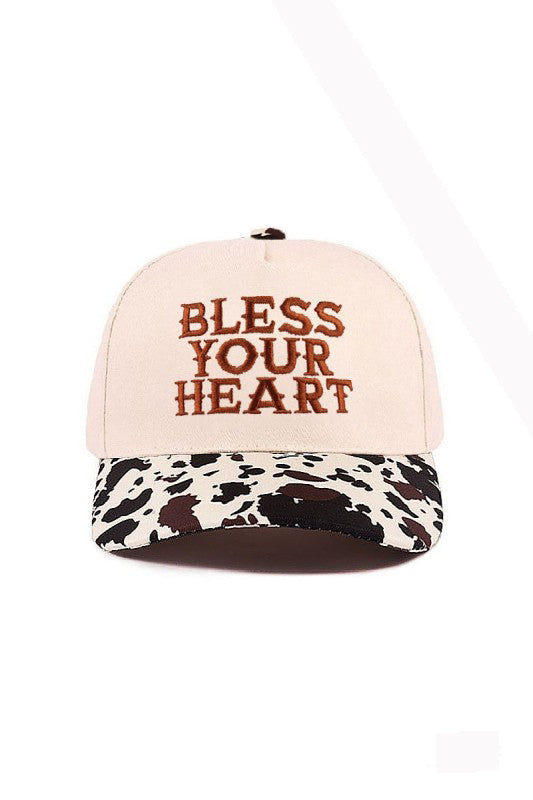 "Bless Your Heart" Cap-Cow-Cute-Trendy-Shop-Womens-Boutique-Clothing-Store