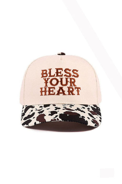 "Bless Your Heart" Cap-Cow-Cute-Trendy-Shop-Womens-Boutique-Clothing-Store