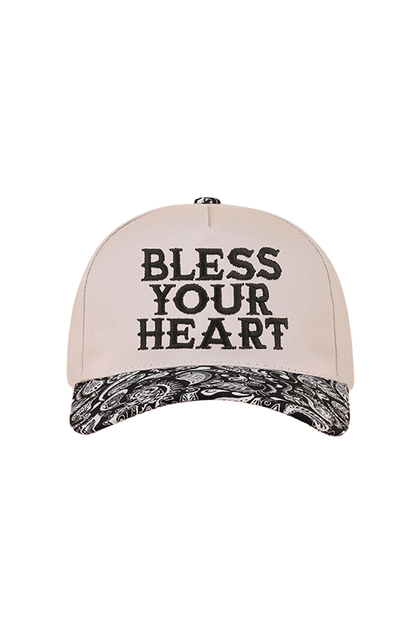 "Bless Your Heart" Cap-Paisley Black-Cute-Trendy-Shop-Womens-Boutique-Clothing-Store