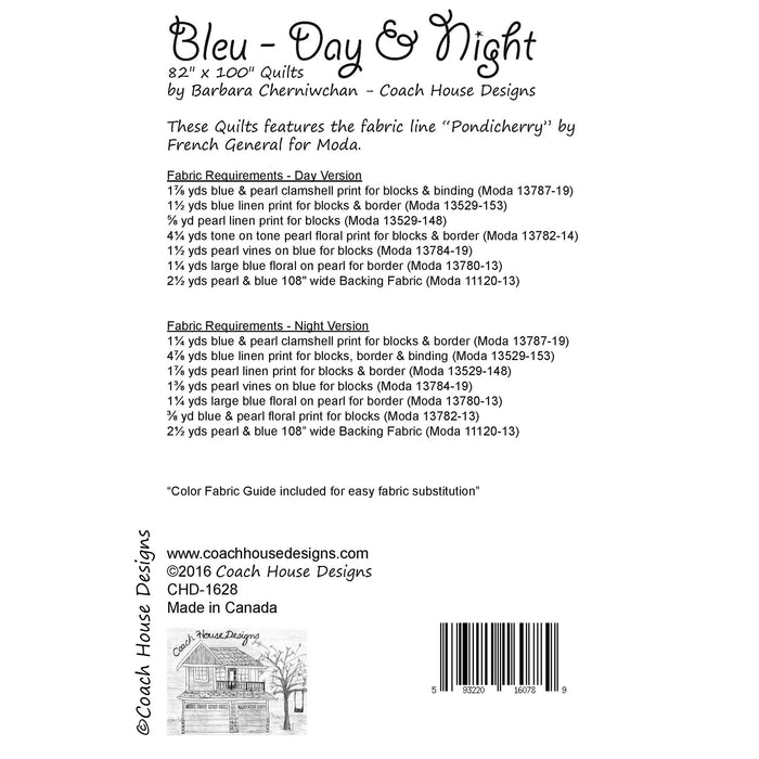 Bleu - Day & Night Quilt Pattern