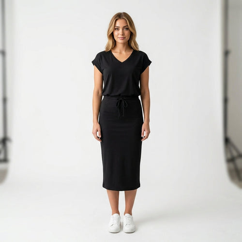 Blouse Tee & Classic Skirt Set