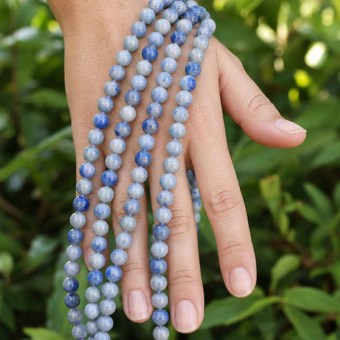 Blue Aventurine Beads, Natural Round Crystal Beads 4mm to 12mm