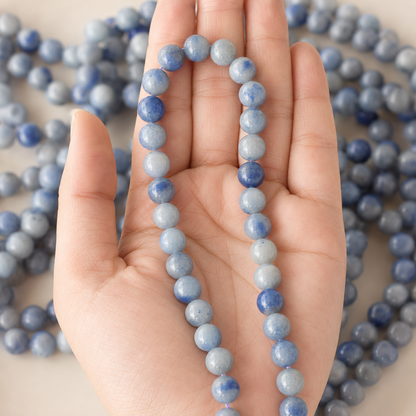 Blue Aventurine Beads, Natural Round Crystal Beads 4mm to 12mm