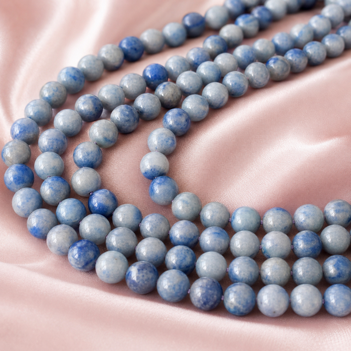 Blue Aventurine Beads, Natural Round Crystal Beads 4mm to 12mm