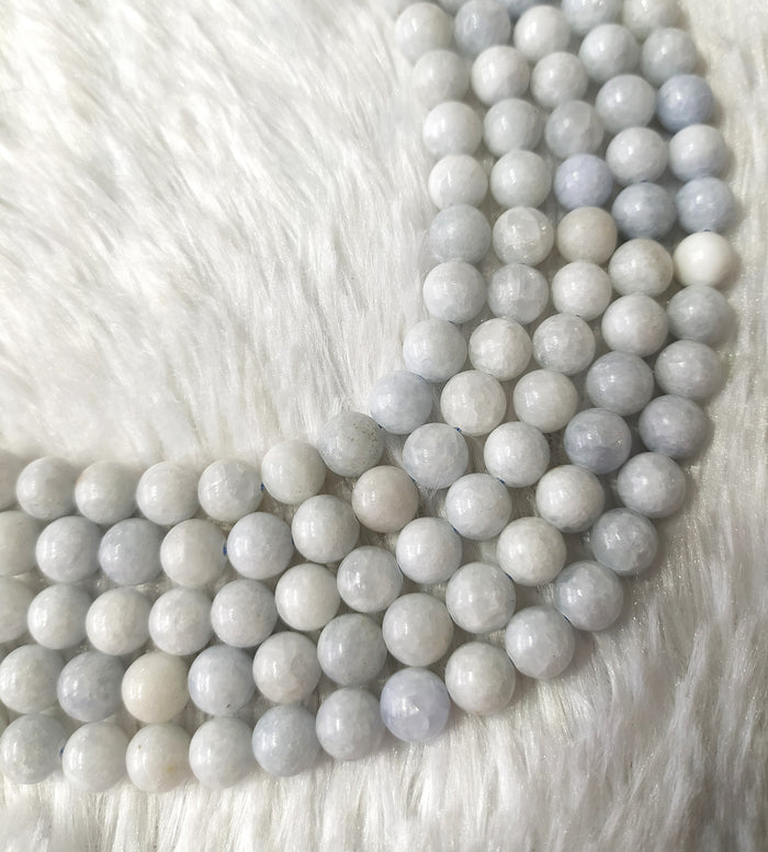 Blue Celestite Gemstone Beads, Crystal Beads for Jewelry