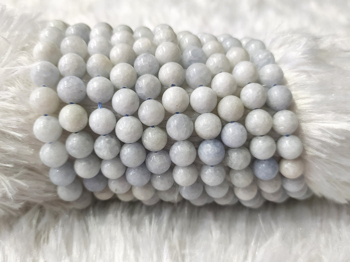 Blue Celestite Gemstone Beads, Crystal Beads for Jewelry