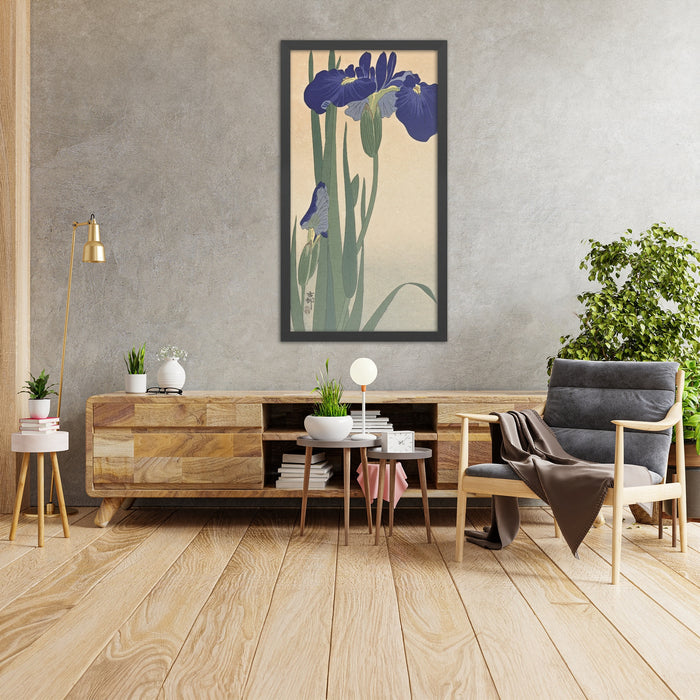 A framed image of