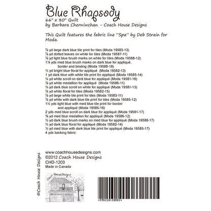 Blue Rhapsody Quilt Pattern