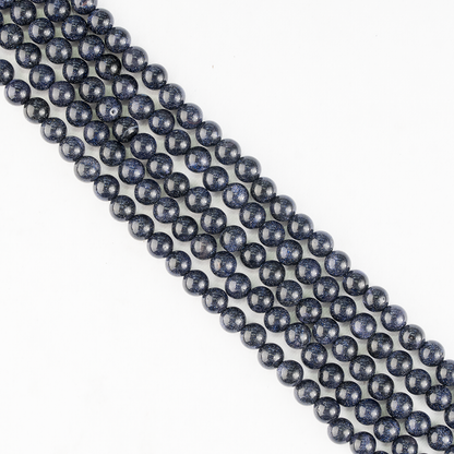 Blue Sandstone Beads, Natural Round Crystal Beads 4mm to 12mm