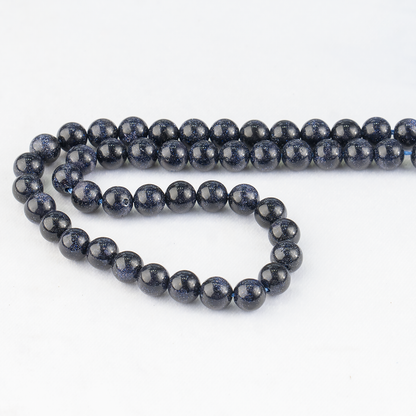 Blue Sandstone Beads, Natural Round Crystal Beads 4mm to 12mm