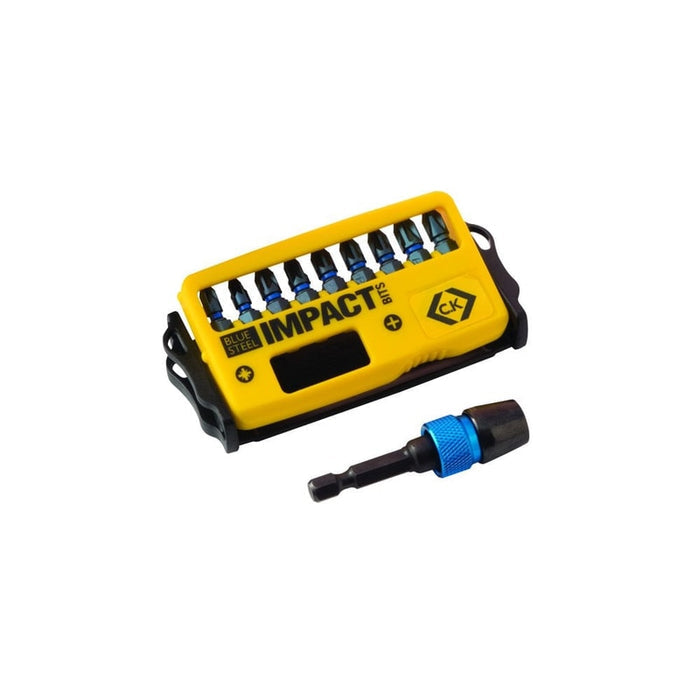 Blue Steel Impact Bits Set of 10