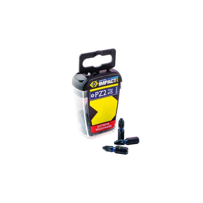 Blue Steel Impact Screwdriver Bits Per/15