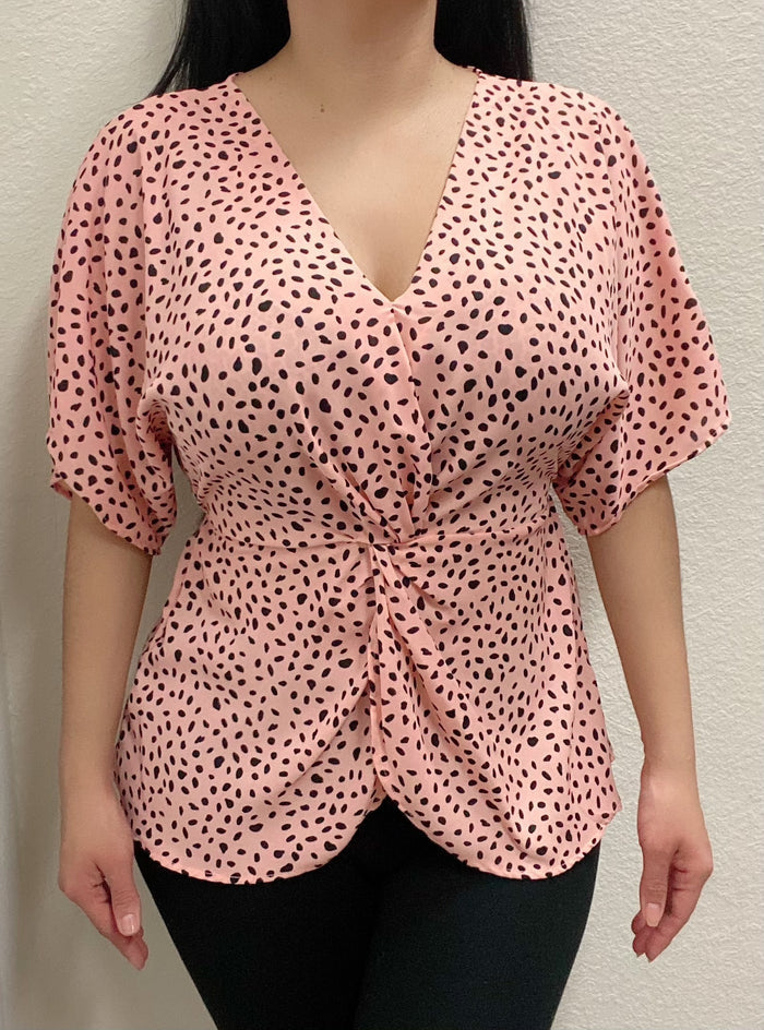 Blush Black Top