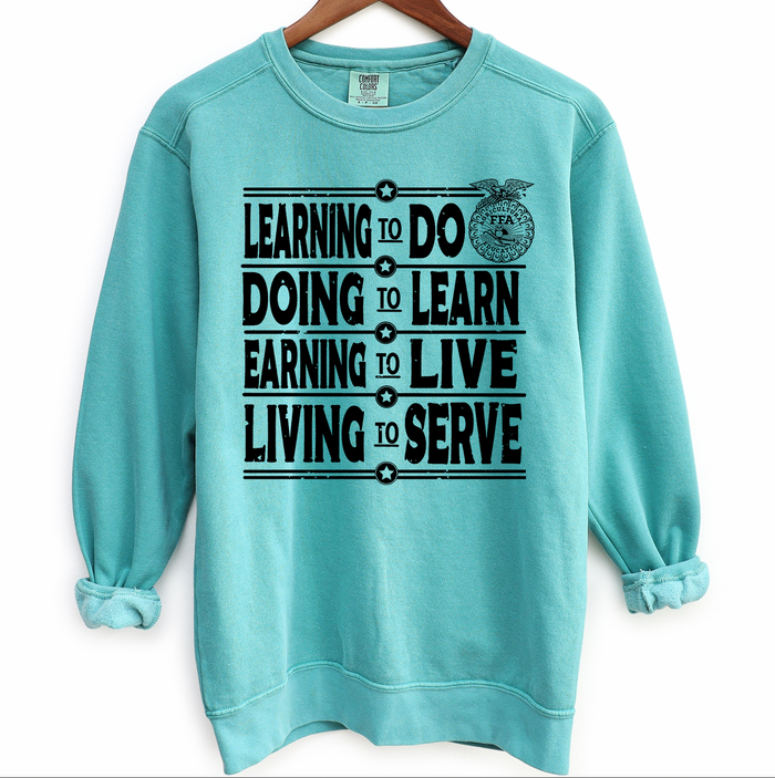Bold FFA Motto Black Ink – Crewneck