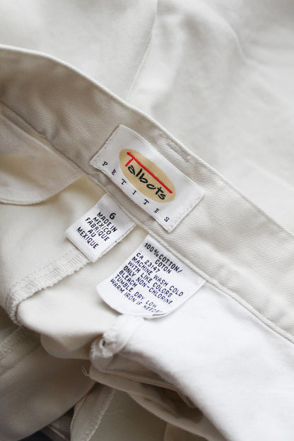 bone cotton shorts