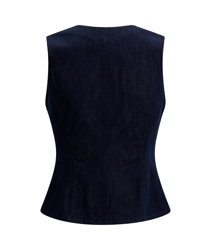 Urban Pioneers Female Bonnie Waistcoat VEST DARK NAVY DENIM