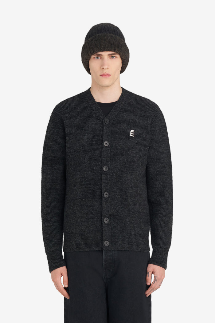 REGULAR CARDIGAN É T1 / CHARCOAL
