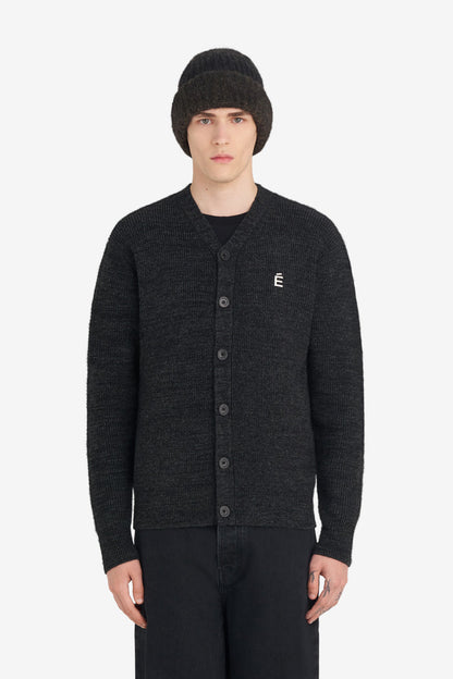 REGULAR CARDIGAN É T1 / CHARCOAL