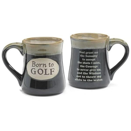 Born to Golf 18 oz. Coffee Mug with Golfer's Serenity Prayer