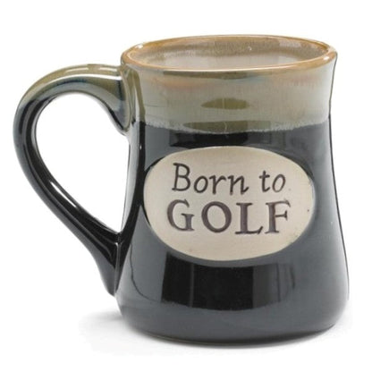 Born to Golf 18 oz. Coffee Mug with Golfer's Serenity Prayer Front Side