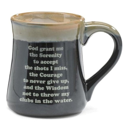 Born to Golf 18 oz. Coffee Mug with Golfer's Serenity Prayer Back Side