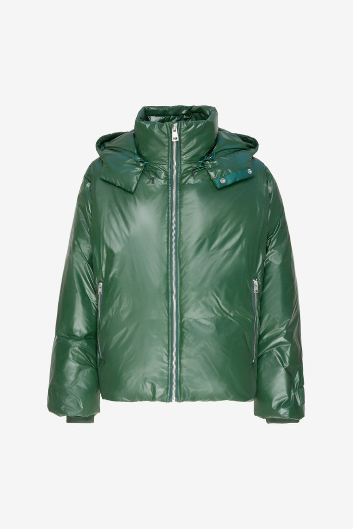 ETUDES STUDIO BOXY DOWN JACKET SHINY GREEN 1