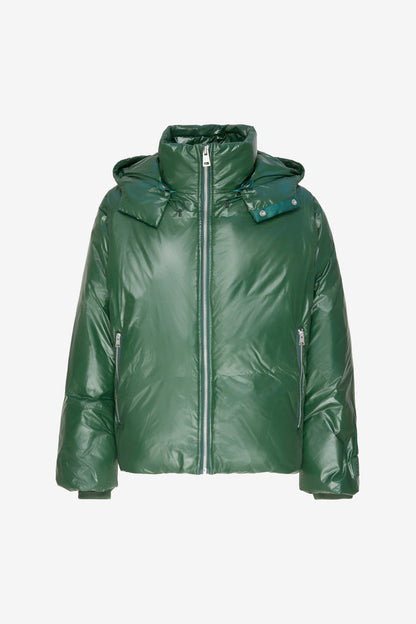 ETUDES STUDIO BOXY DOWN JACKET SHINY GREEN 1