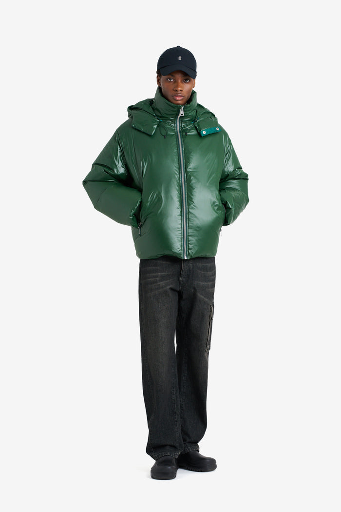 ETUDES STUDIO BOXY DOWN JACKET SHINY GREEN 3