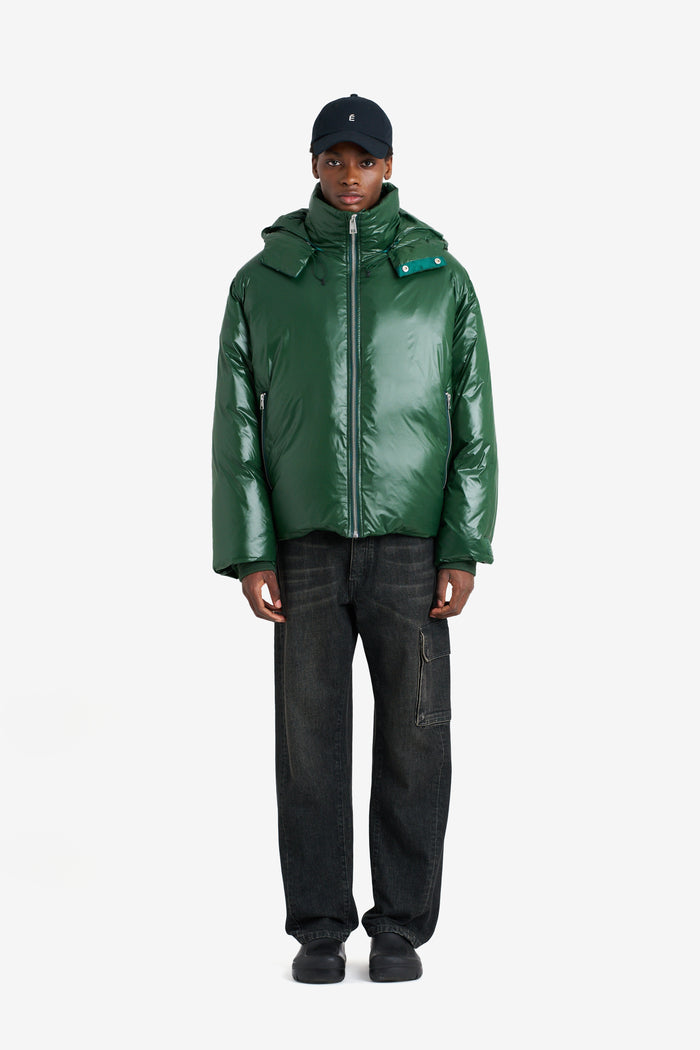 ETUDES STUDIO BOXY DOWN JACKET SHINY GREEN 2