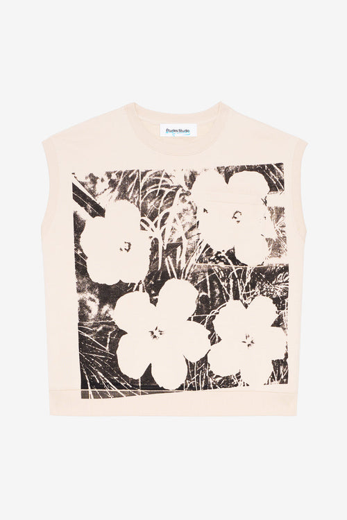 ETUDES STUDIO + ANDY WARHOL BOXY FIT CREW FLOWERS 1