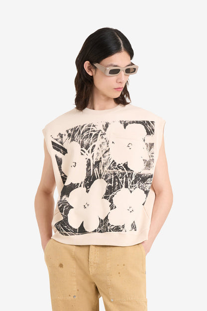 ETUDES STUDIO + ANDY WARHOL BOXY FIT CREW FLOWERS 3