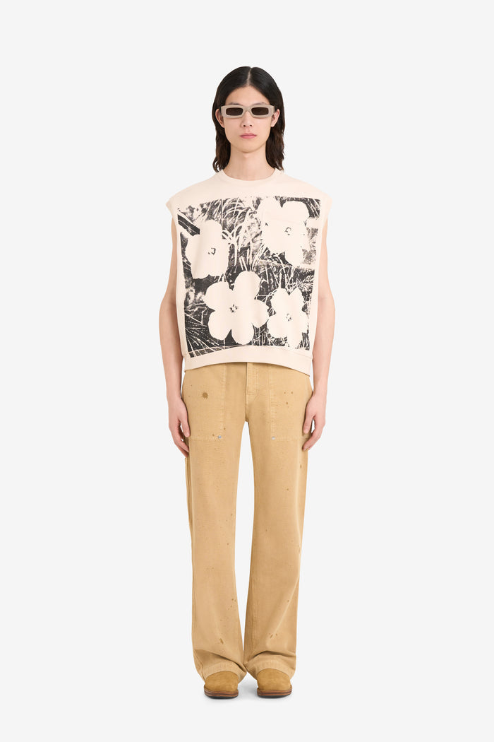 ETUDES STUDIO + ANDY WARHOL BOXY FIT CREW FLOWERS 2