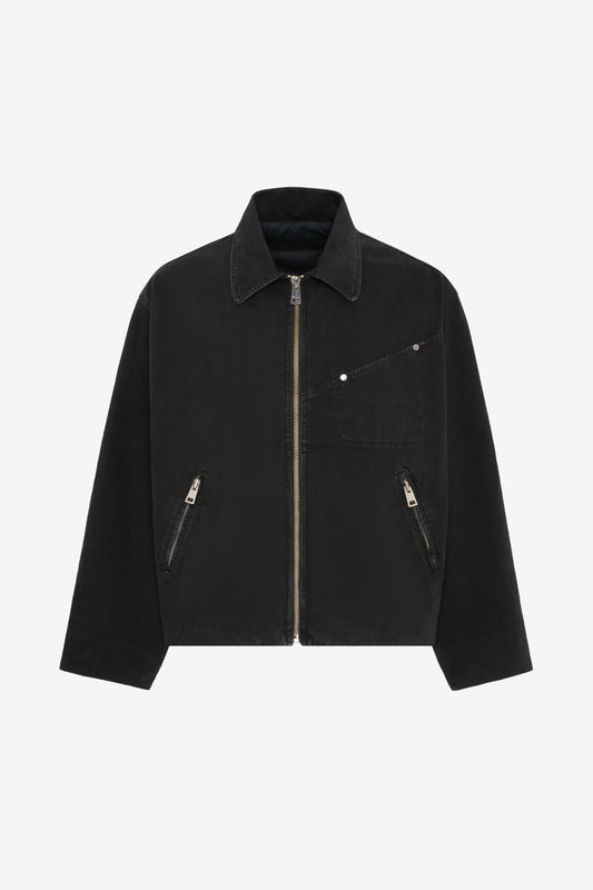 ETUDES STUDIO BOXY ZIPPED JACKET BLACK 1