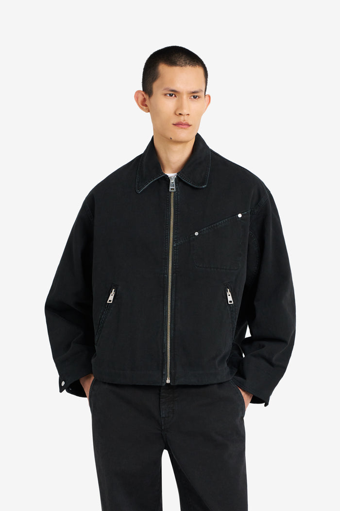 ETUDES STUDIO BOXY ZIPPED JACKET BLACK 3