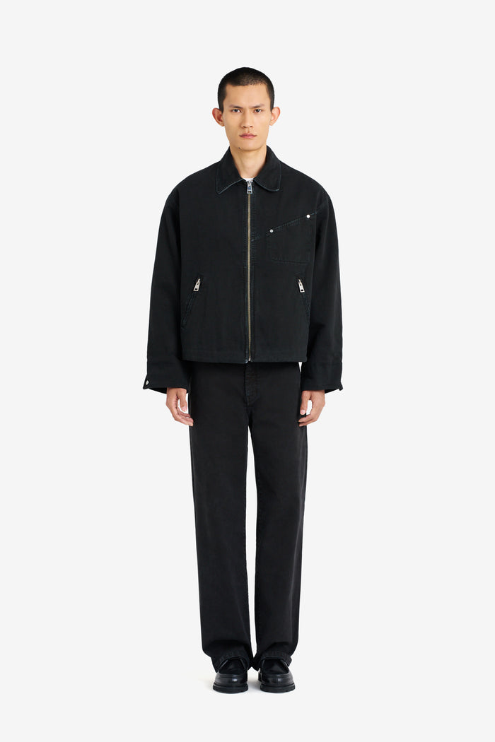 ETUDES STUDIO BOXY ZIPPED JACKET BLACK 2