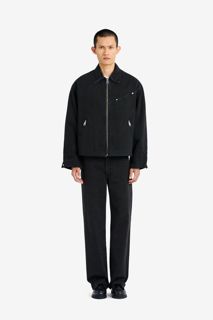 ETUDES STUDIO BOXY ZIPPED JACKET BLACK 2