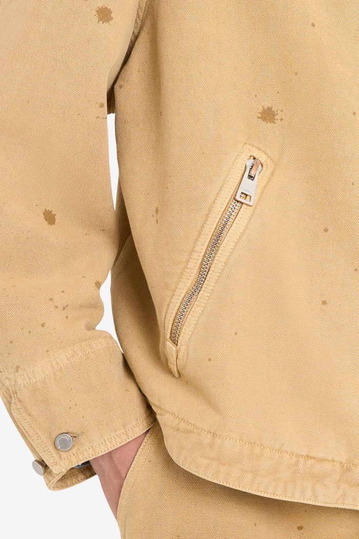 ETUDES STUDIO BOXY ZIPPED JACKET DRIPS CAMEL 4