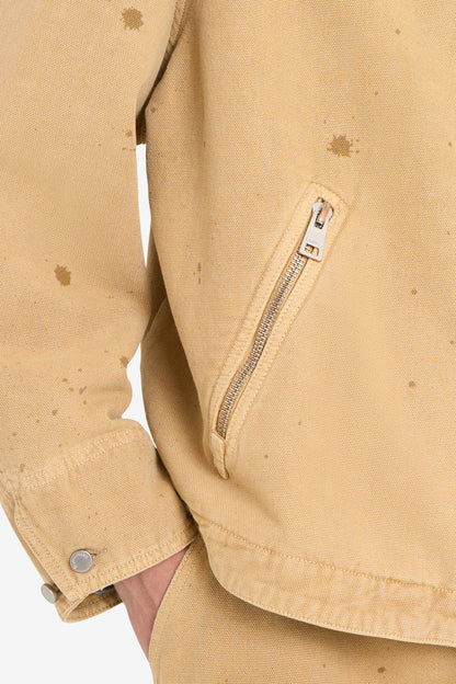 ETUDES STUDIO BOXY ZIPPED JACKET DRIPS CAMEL 4