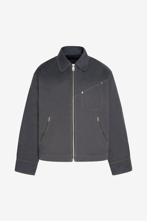 ÉTUDES STUDIO BOXY ZIPPED JACKET DK GREY 1