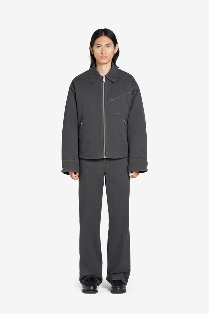 ÉTUDES STUDIO BOXY ZIPPED JACKET DK GREY 3